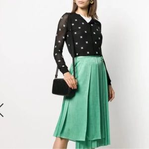 Fendi ft Karligraphy logo embroidered cardigan